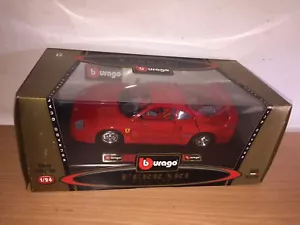 Bburago Burago 1:24 FERRARI F40 1987 ROSSA in Metallo cod. 1532 MIB - Foto 1 di 5