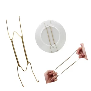 8 10 12 14 16 pulgadas perchas de placas para paredes perchas de platos de acero inoxidable... - Imagen 1 de 8