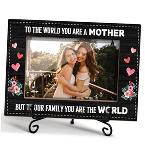 Mom Picture Frame, Mom Gifts Birthday Gifts for Women Mum Mom Wooden Mother - Picture 1 of 6