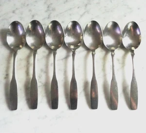 Oneida Community Stainless Paul Revere 6 3/4 inch Set of 7 Table Soup Spoons - Picture 1 of 3