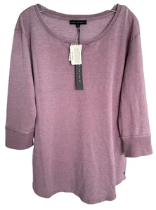 Blusa para mujer Jane & Delancey look vintage manga 3/4 talla L púrpura - Imagen 1 de 8