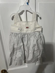 Vintage Ralph Lauren Baby Mädchen zweiteiliges Kleid 24M Neu mit Etikett - Bild 1 von 6