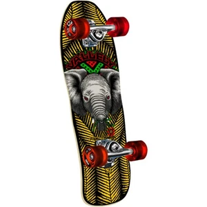 Powell Peralta Vallely Baby Elephant Yellow / Black 8" Mini Cruiser Complete Ska - Picture 1 of 2