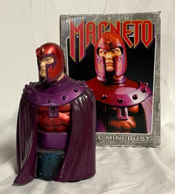 Estatua Mini Busto MAGNETO de Bowen Designs Marvel 5,5" de Alto con Caja Foto 1 de 4