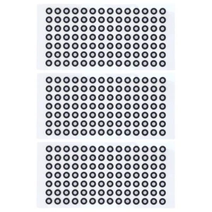 10Blätter 3D Scanning Marker Dots Aufkleber Scanner Punkte ID 3mm OD 6mm - Photo 1/24