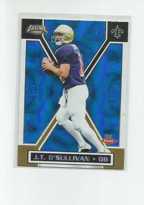 2002 PACIFIC EXCLUSIVE BLUE #108 J.T. O'SULLIVAN 037/299 - Image 1 of 2