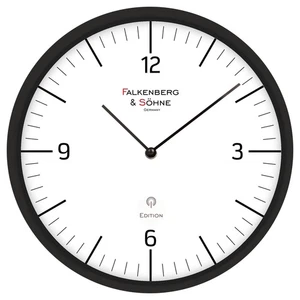 Reloj de pared inalámbrico de diseño 30 cm silencioso movimiento de cuarzo japonés sin tictac - Imagen 1 de 1