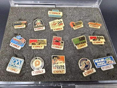 1988 CART Gold Collection Limited Edition Hat Pins Indy Car Racing Lot Of 16 Set - Image 1 of 4