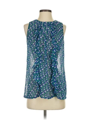 Duro Olowu Women Blue Sleeveless Blouse S - Image 1 of 2
