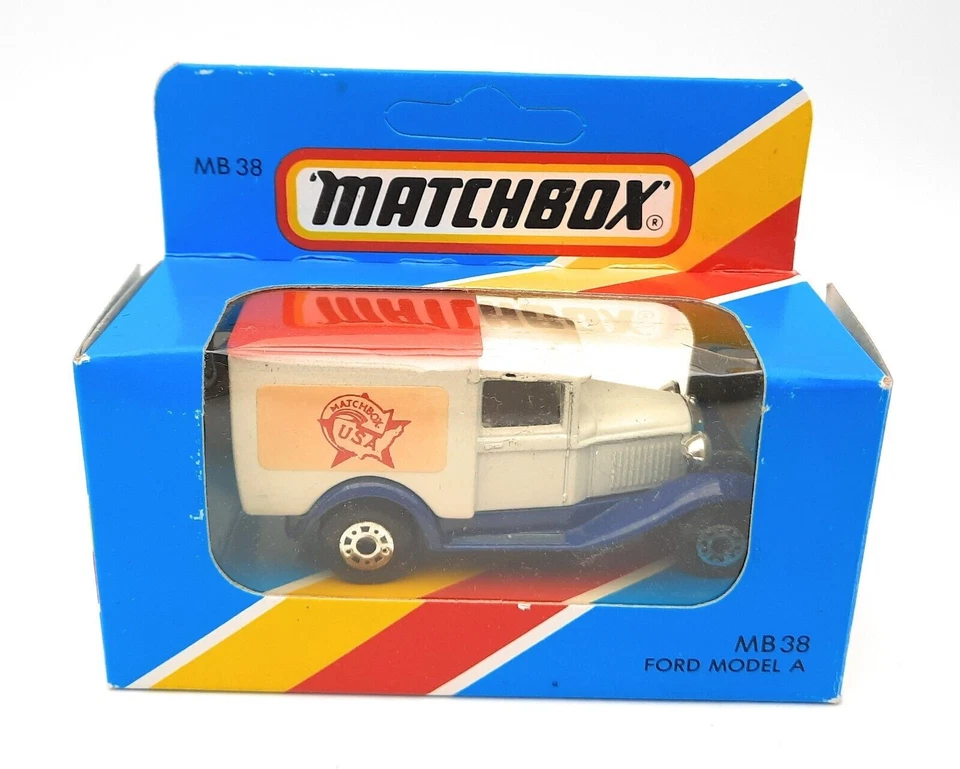 Matchbox Superfast MB38 Ford Model A Matchbox USA bianco. Base di Macao.... - Immagine 1 di 4