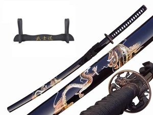 SPADA KATANA SAMURAI CON FODERO + SUPPORTO 4KM80-405BK - Foto 1 di 10