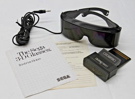 Sega Master System Sega 3D Glasses. Adapter, Instruct & Match Reg Card TESTED