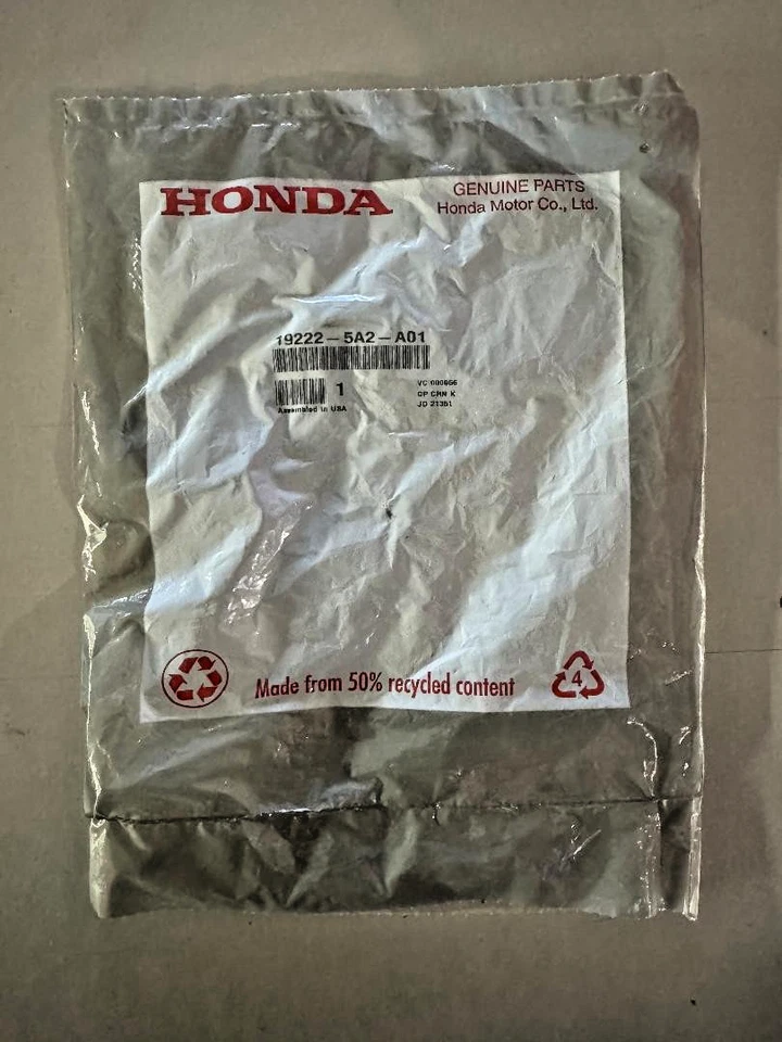 2015-2020 ACURA TLX 2016-2022 ACURA ILX WATER PUMP GASKET 19222-5A2-A01 OEM NEW - Image 1 of 4