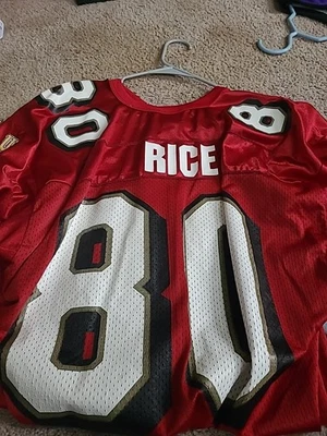 RARO! Camiseta deportiva vintage años 90 NFL Nike San Francisco 49ers Jerry Rice #80 talla XL Foto 1 de 4