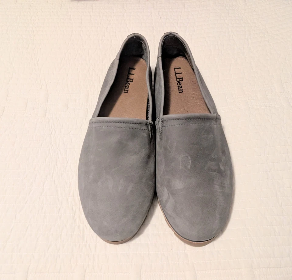 Zapatos sin cordones de cuero LL Bean Lakewashed Sedona Sage talla 9 M (B) nuevos en caja Foto 1 de 4