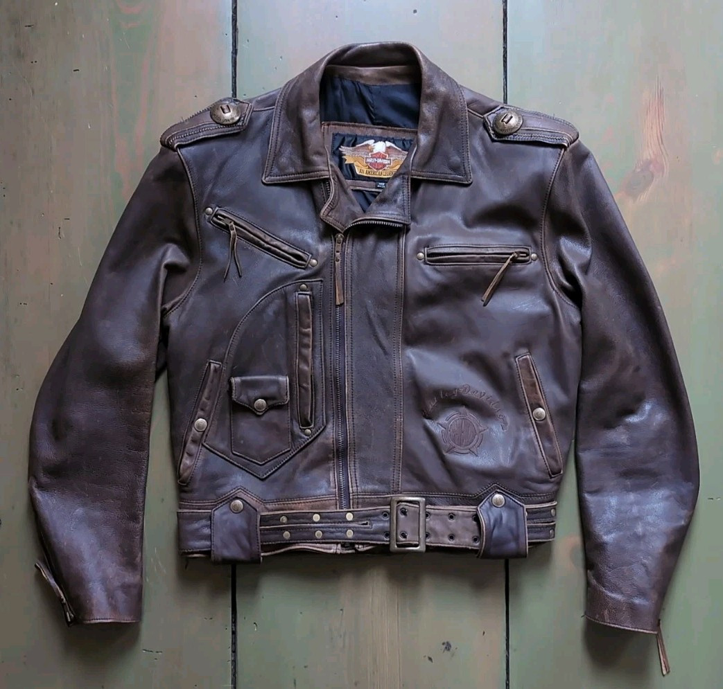 Harley Davidson Leather Jacket Embossed for sale | eBay Harley Davidson Leather Jacket Embossed for sale | eBay