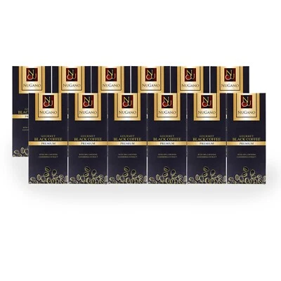 [Fast Ship] 12x Nugano Black Coffee 100% Organic Ganoderma Lucidum Extract - Image 1 of 4