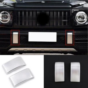 Silver ABS Front Bumper Trim For Mercedes Benz G Class W463 G350 G55 G63 19-2020 - Picture 1 of 6