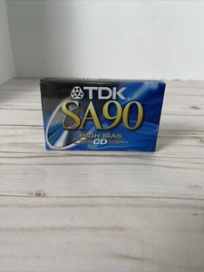 Cinta de casete en blanco TDK SA90 High Bias CD tipo II 90 min nueva sellada - Imagen 1 de 5