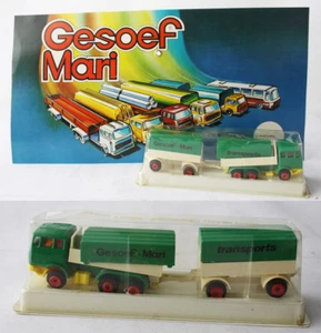 VINTAGE 70'S GESOEF MARI POLFI EFSI 1:90 MERCEDES TRUCK TRAILER GREEK GREECE NEU - Bild 1 von 9