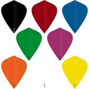 5 SETS [15] DSX 150 Super Tough Dart Flights Kite Plain Solid Colours Thick - Picture 1 of 10