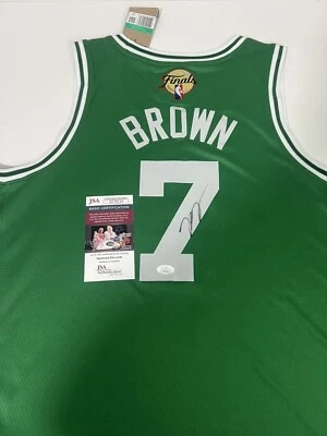 Jaylen Brown autographed Boston Celtics signed finals MVP jersey - JSA COA! RARE - Image 1 of 4