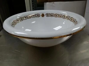 Terzofoco 19" Gold Kiefer Zapfen Wappen Rund Waschbecken - Bild 1 von 2