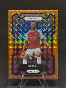 Gabriel 2023-24 Panini Prizm Premier League Naranja Mosaico #22 Arsenal - Imagen 1 de 2