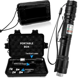 Puntatore Laser Tattico potente di colore verde con valigia accessori inclusi - Afbeelding 1 van 7