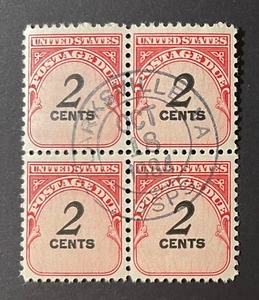 Clarksville, VA Oct 18, 1984 Circular Hand-Stamp Cancel #J90 Block of 4 - OG MNH - Picture 1 of 2