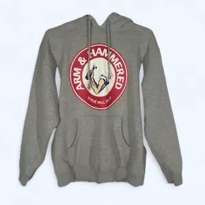 NELK BOYS HOODIE ARM & HAMMERED STEVE WILL DO IT Mens MEDIUM GREY - Picture 1 of 5