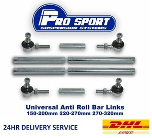 PRO SPORT ADJUSTABLE SHORTENED DROP LINKS VW GOLF MK5 / MK6 / MK7 / SEAT LEON - Picture 1 of 3