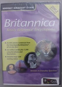 Britannica CD 2002 Ready Reference Edition 2002 - 25000 articles condensed EB - Picture 1 of 2