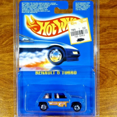 Hot Wheels Canada International Card Renault 5 Turbo Blue BW Blackwall 1991 - Image 1 of 3