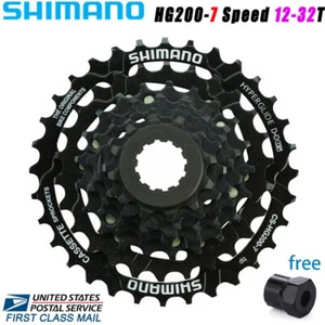 SHIMANO CS-HG200 7 Speed Cassette MTB Bike Bicycle 12-32T With Tool New US - Picture 1 of 7