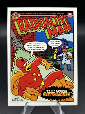 1993 Skybox Simpsons Series II Radioactive Man #R7 By My Sidekick Betrayed - Image 1 of 2