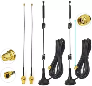 For Wireless Mini PCI Express PCIE Network Card Adapter DualBand WiFi Antenna x2 - Picture 1 of 12