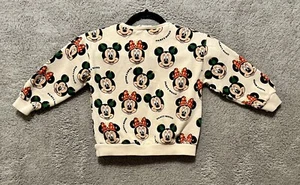 ZARA Disney Minnie Mouse Christmas Sweater Sz 3-4years - Picture 1 of 3