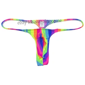 Mens Slim Pouch String Thong Underwear Sexy Bikini Swim Hip Hop Jockstrap Tangas - Picture 1 of 57