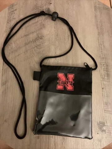 Nebraska Huskers Pouch with Lanyard Ticket, Money, ID Holder Cover
