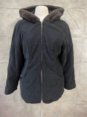 Chaqueta para mujer Mulberry Street negra con cremallera talla M mediana Foto 1 de 4