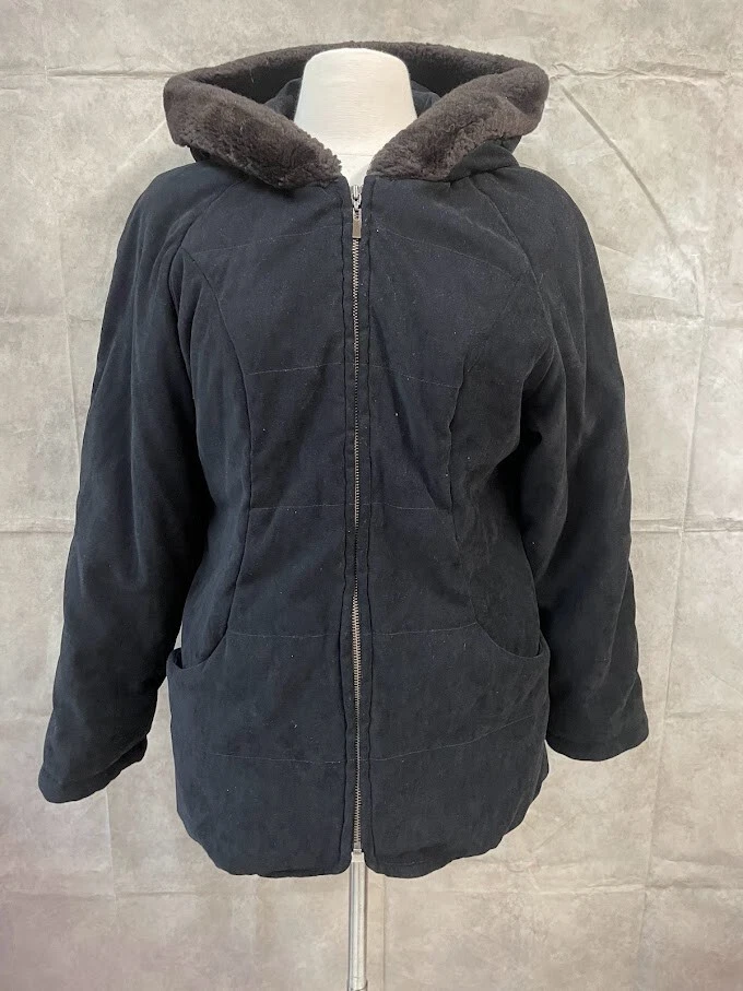 Mulberry Street Women's Black Zip Up Jacket Size M Medium - Image 1 of 4