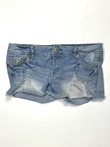 Amethyst Jeans Denim Shorts Womens Size 9 Cutoff Distressed Jeans Summer - Picture 1 of 7