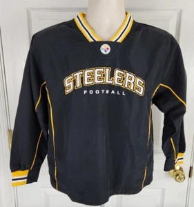 Reebok Pittsburgh Steelers Boy's Size Medium M (10/12) L/S Pullover Jacket NFL - Picture 1 of 3