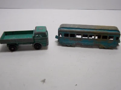 1968 Lesney Matchbox 1 Mercedes Truck Made In England and  Midgetoy Train car  B - Image 1 of 4