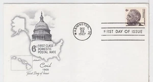 TurtlesTradingPost- Franklin D Roosevelt #1298 Coil -1967 FDC- Artmaster Cachet - Picture 1 of 1