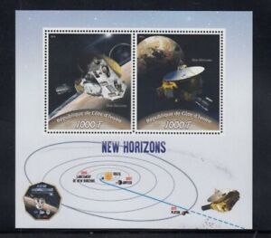 IVORY COAST New Horizons Space Mission MNH souvenir sheet