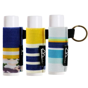 - Lip Balm Holder Keychain Clip on Lipstick Sleeve Chapstick Sleeve Holder Keych - Picture 1 of 7