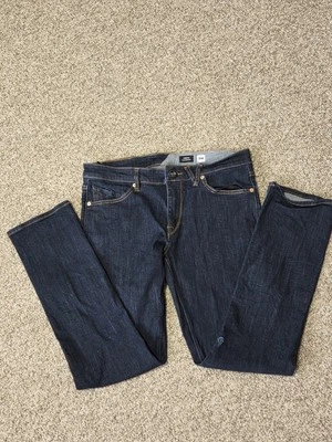 Volcom Brand Jeans Vorta Slim Straight  Men's Dark Rinse Size 32 - Image 1 of 4