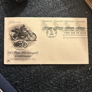 US FDC # 1899 5c Motorcycle  ArtCraft 4 strip 1983 San Francisco - Picture 1 of 4
